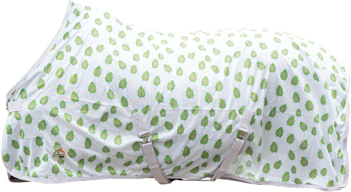 HKM Naples Fliegendecke, grün/pink, 145cm