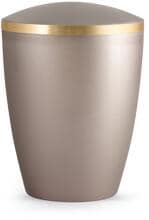 Urna per animali Völsing Elegance Edition, fascia dorata spazzolata, madreperla fumé, 0,5 L