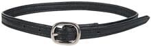 HKM Soft spur straps, leather, black