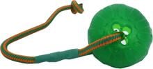 Starmark Treat Dispensing Swing-n-Fling play ball with rope