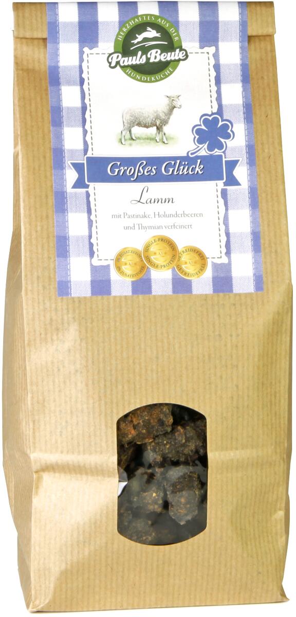 Pauls Beute Großes Glück Lamm, luftgetrocknet, 500g