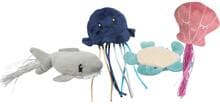 Animali marini Trixie catnip, peluche, assortiti, 5-8 cm