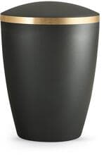 Urna per animali Völsing Elegance Edition, fascia dorata spazzolata, madreperla antracite, 0,5 L