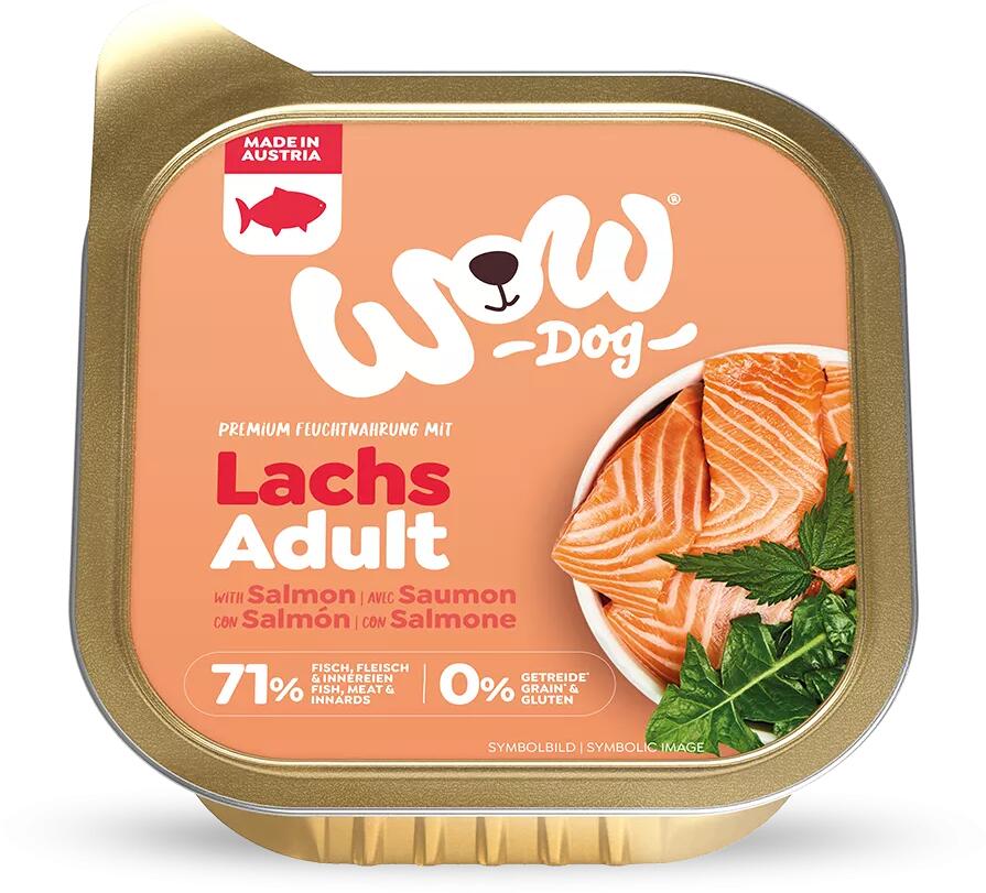 WOW Adult Nassfutter mit Lachs, 11x150g