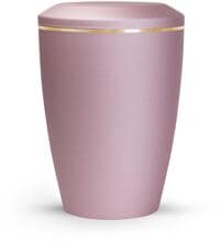 Urna per animali Völsing Lina Edition, fascia dorata spazzolata, velvet rosé, 0,5 L