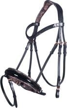 HKM Sofia Snaffle, nero/oro rosa, pony