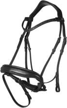 HKM Ira snaffle, nero, purosangue