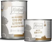 Cibo per gatti Mjamjam DUO con manzo e tacchino