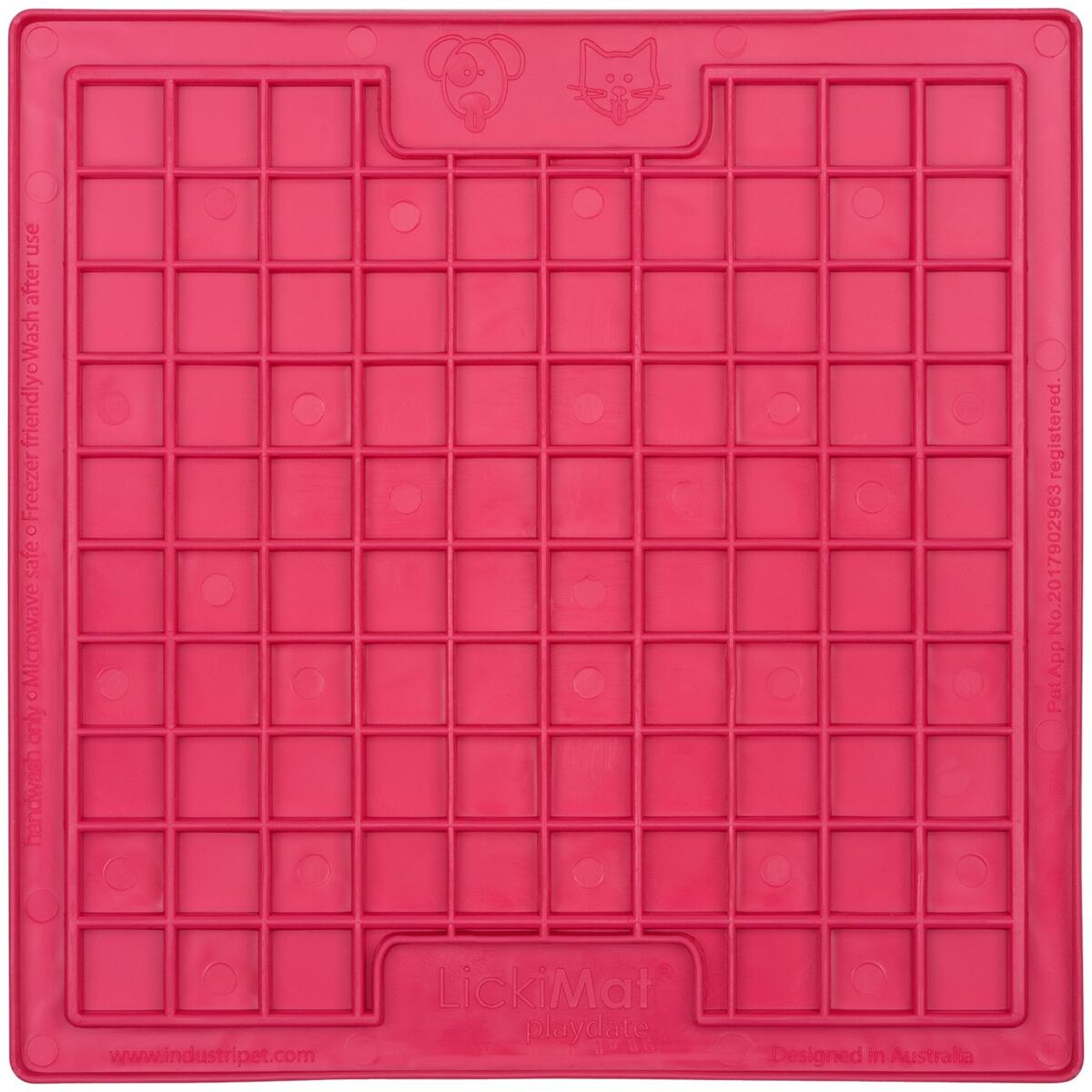 LickiMat Playdate Cat Futtermatte, 20x20cm, pink