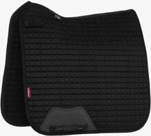 Sottosella da dressage LeMieux in pelle scamosciata, nero, S/M