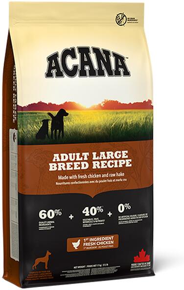 Acana Heritage Adult Dog Large Breed Trockenfutter, getreidefrei, 11,4kg