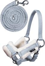HKM Hobby Horsing cavezza e corda, grigio