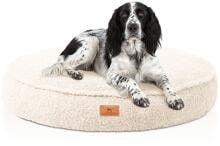 Knuffelwuff Tivano orthopädisches Rund-Hundebett, Ø100cm, beige