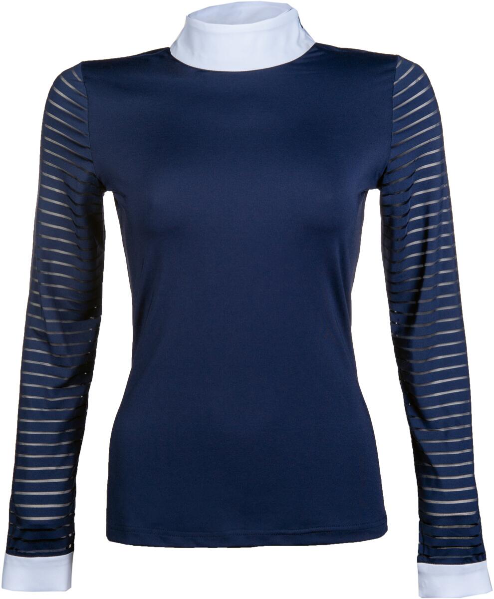 HKM Monaco Turniershirt, langarm, dunkelblau, L