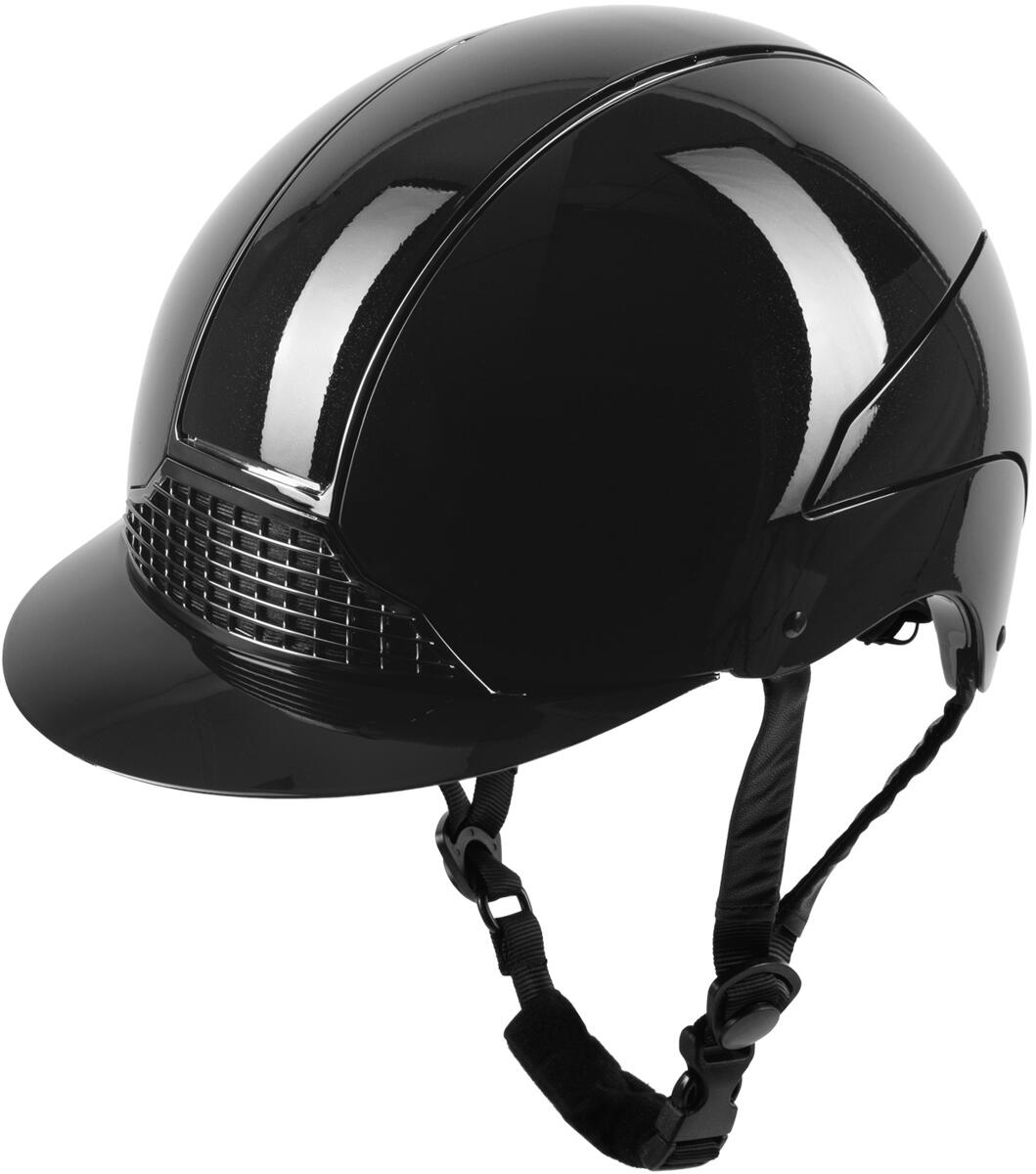 SWING H24 Glossy Reithelm, schwarz glanz, 51-55cm