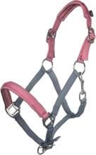 Cavezza HKM Barnie, blu fumo/rosa, pony