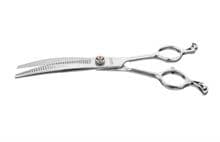 EHASO Revolution Modellierschere, gebogen, 20cm, 41er Zahnung