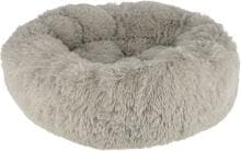 KERBL Pet Fluffy Kuschelbett, rund, hellgrau, Ø60x18cm