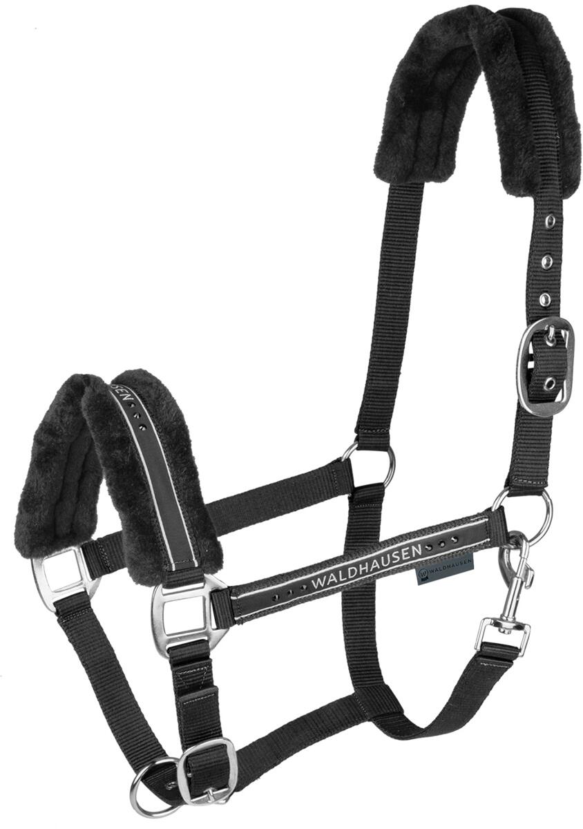 Waldhausen Elegant Halfter, schwarz/schwarz, VB