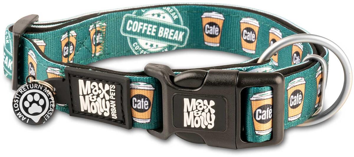 Max & Molly Coffee Break Smart ID Halsband, XS