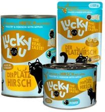 Lucky Lou Lifestage Adult Nassfutter mit Geflügel & Hirsch