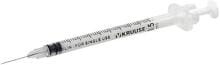 Siringa monouso KRUUSE per insulina, a 3 componenti, 0,5 ml