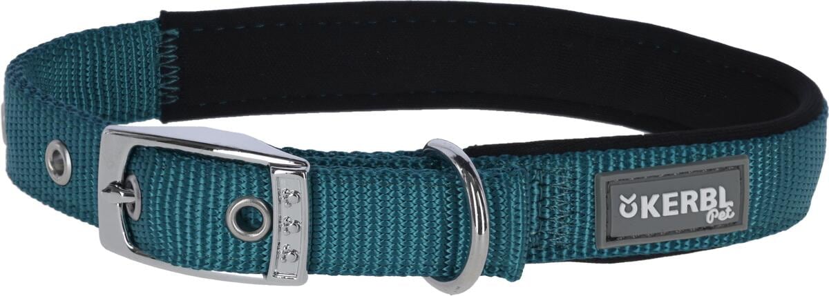 KERBL Pet Miami PLUS Nylonhalsband, petrol, 25mm, 38-46cm