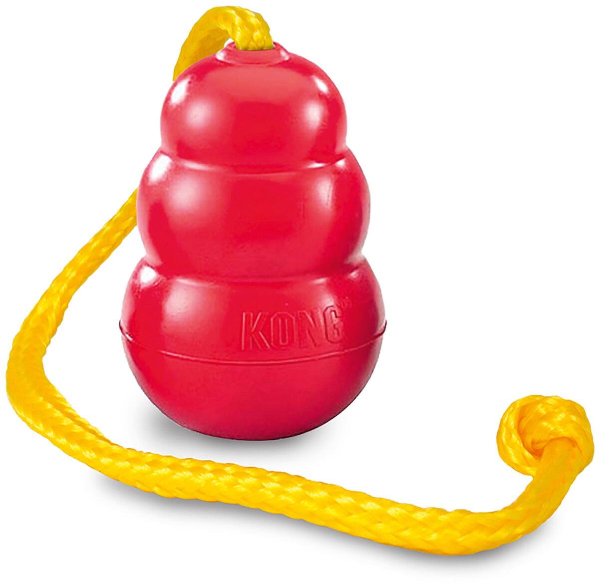 KONG Classic Hundespielzeug mit Tau, 8,5cm