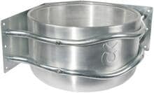 Mangiatoia KERBL per montaggio ad angolo, alluminio, 18L