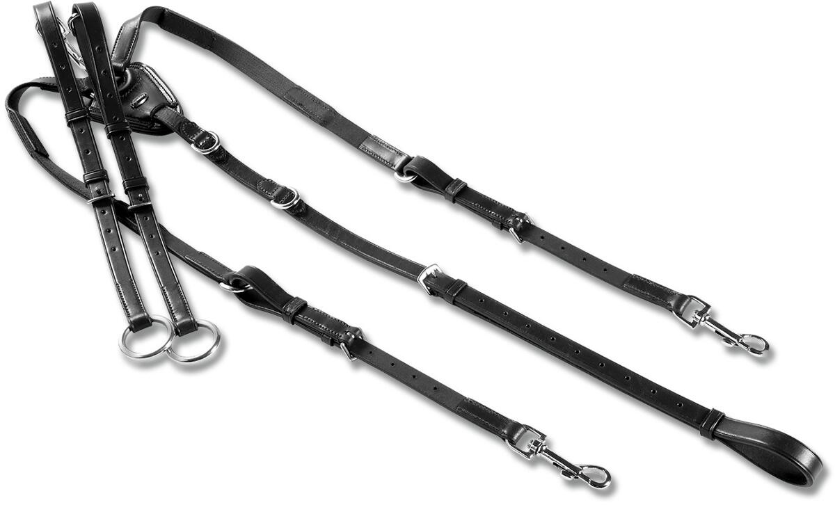 Waldhausen X-Line Vorderzeug mit Elastik, schwarz, WB