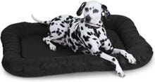 Knuffelwuff Lucky Indoor- und Outdoor-Hundebett, 140x105cm, schwarz