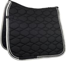Cuscinetto da sella HKM Crystal Fashion, nero, dressage