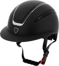 EQUITHÈME Agris riding helmet, black/silver, 53–55