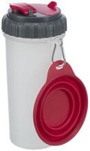 Contenitore per acqua e cibo Trixie, plastica, 2x0,35L/ø11x23cm