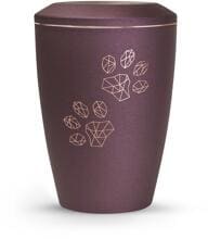 Urna per animali Völsing Karat Edition, zampe geometriche, velvet berry, 1,5 L