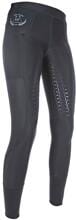 HKM Mesh Kids Reitleggings, Silikon Vollbesatz, schwarz, 146/152