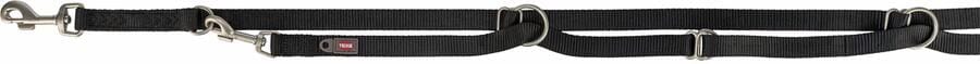 Trixie Premium V-Leine, extra lang, schwarz, L–XL, 3m/25mm