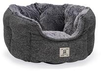 D.GS Nano Chill Kuzzi Hundebett, rund, grau, 58cm