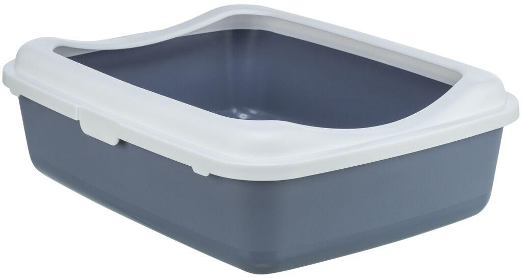 Trixie Classic Katzentoilette mit Rand, 37x15x48cm, lila/weiß