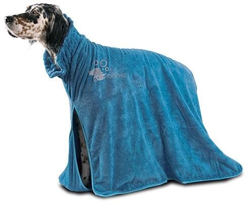Ibanez Hundebademantel | Mikrofaser-Badeponcho DRY PET | L