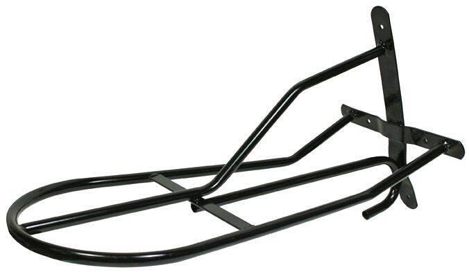 HKM Sattelhalter, Metall, Wandmontage, schwarz