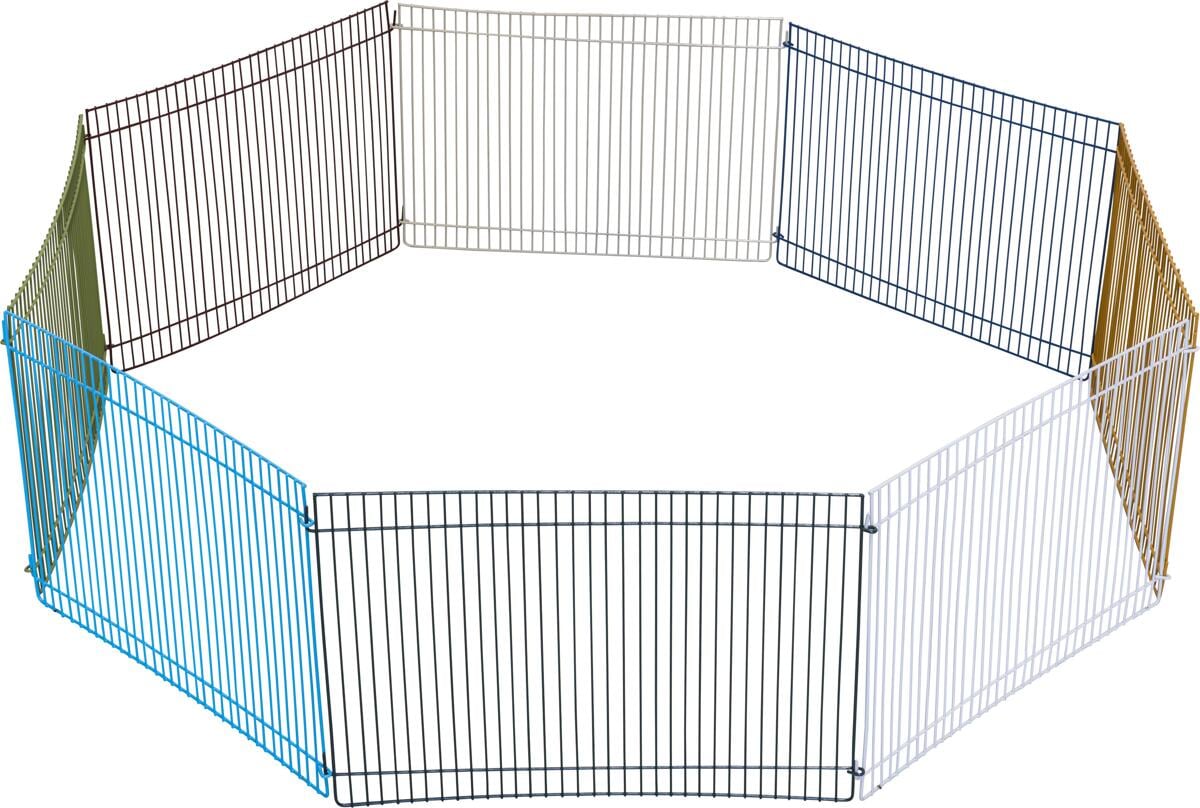 KERBL Pet Freilaufgehege für Hamster, 8 Elemente à 34x23cm