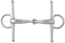 Waldhausen shank snaffle, stainless steel, single broken