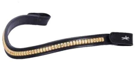 Schockemöhle SP Monza C Stirnband, black/gold, WB