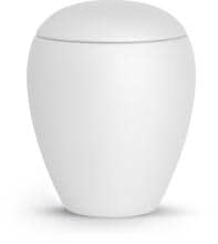 Urna per animali Völsing Verona Edition, velluto bianco, 2,8 L