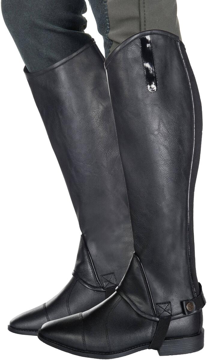 HKM Elastic Reitletten, schwarz, 6