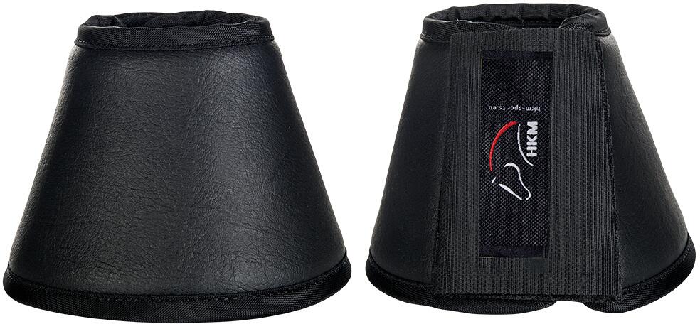 HKM Soft Comfort Hufglocken, Lederimitat, schwarz, XXL
