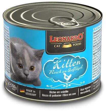 Leonardo Kitten Nassfutter mit Geflügel, 6x200g