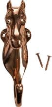 Supporto per testa di cavallo HKM, ottone, rame