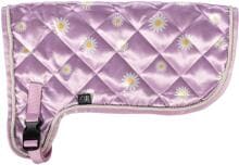 Coperta HKM Hobby Horsing Print, viola con margherite